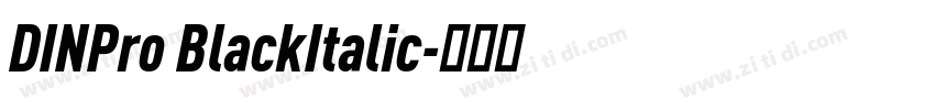 DINPro BlackItalic字体转换
